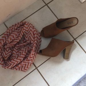 Fall Peep Toe Slip On Booties 🍁🍂